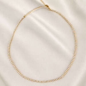 Colar Pedra zircônia sequêncial 2mm