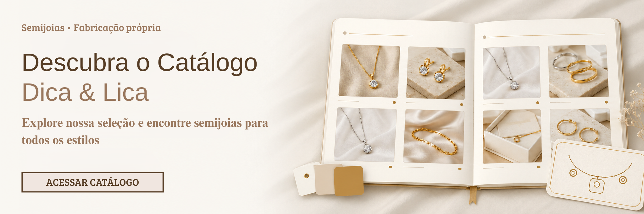 Banner Dica & Lica Semijoias