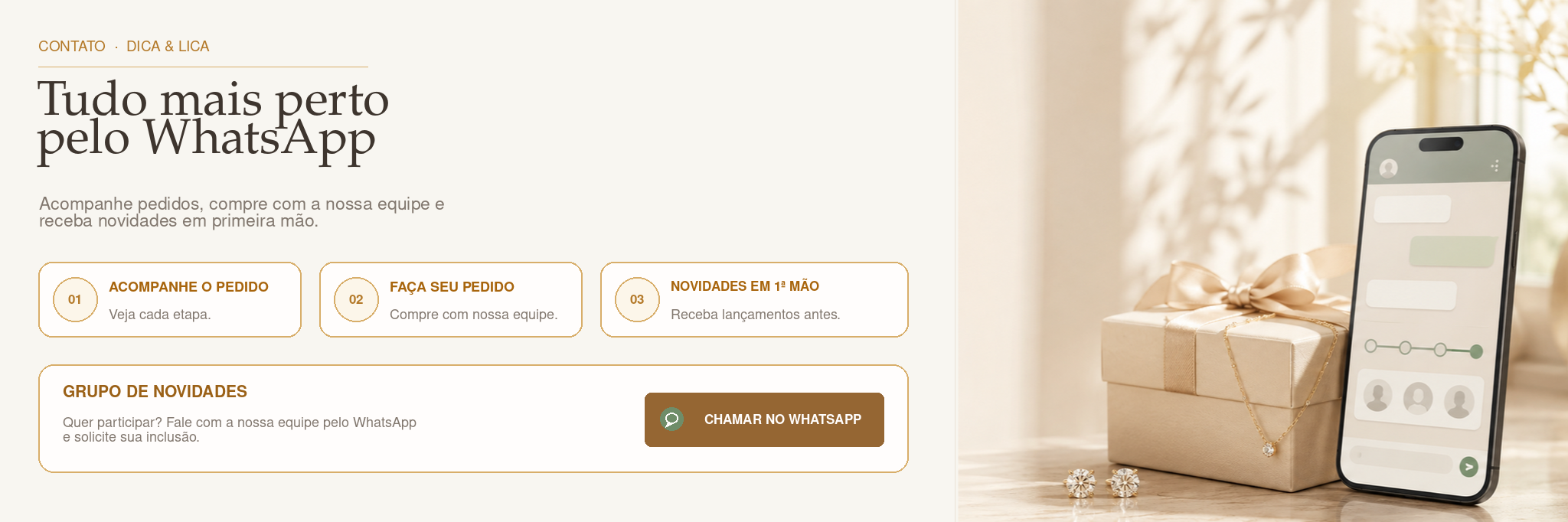 Banner Dica & Lica Semijoias